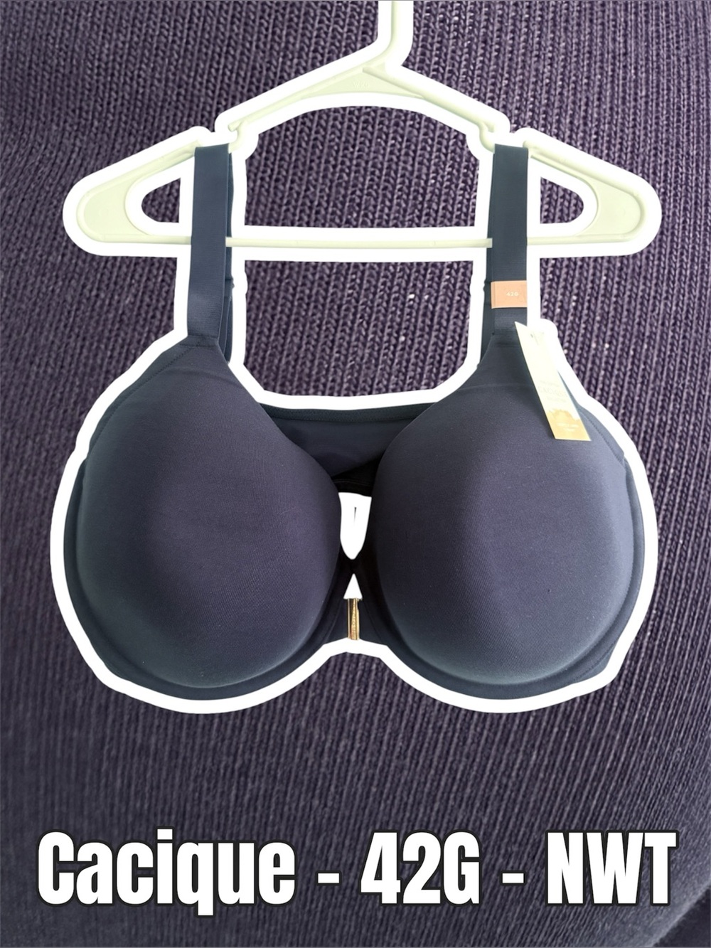 Cacique Black Smooth T-Shirt Bra